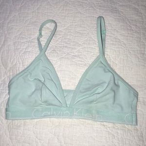 Teal Calvin Klein bra